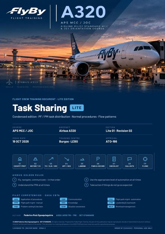 A320 Task Sharing Lite cover